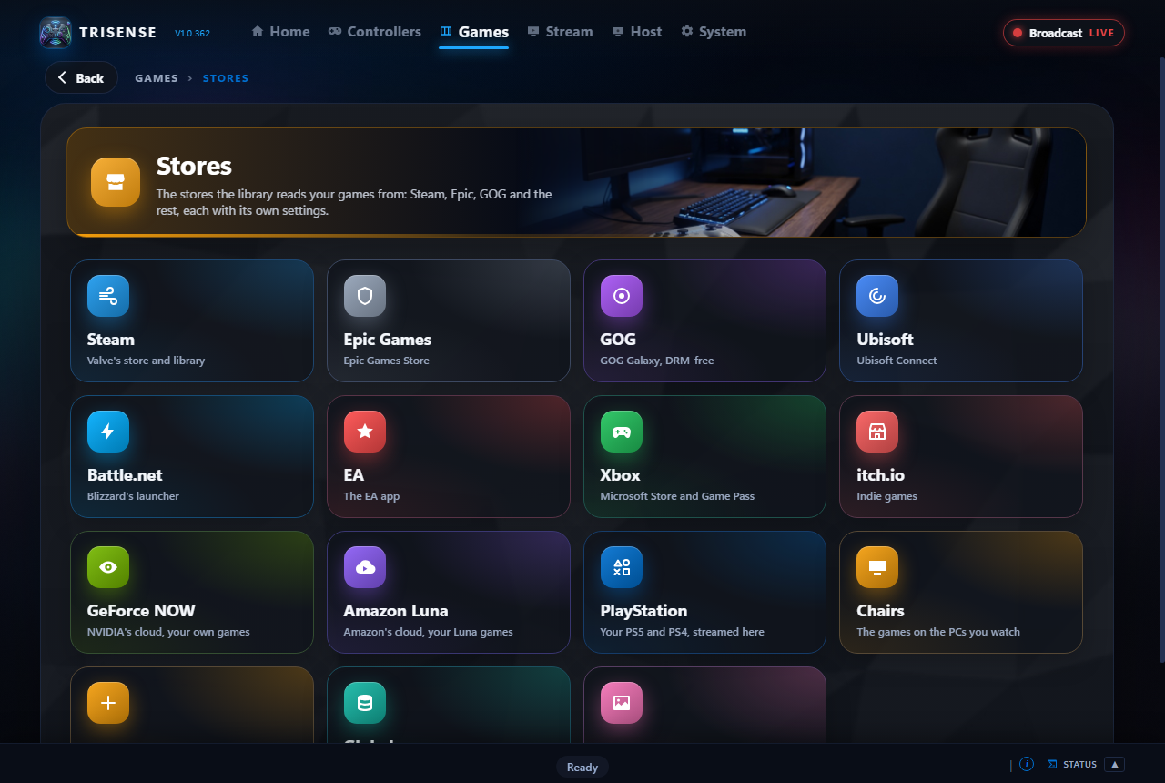 A store page